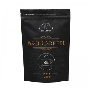 Pungi de cafea logo personalizate reutilizabile geanta stand up cu ziplock Pungi de ambalare pentru cafea