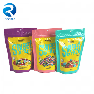 Design personalizat de înaltă calitate se ridică la pungi pentru bomboane